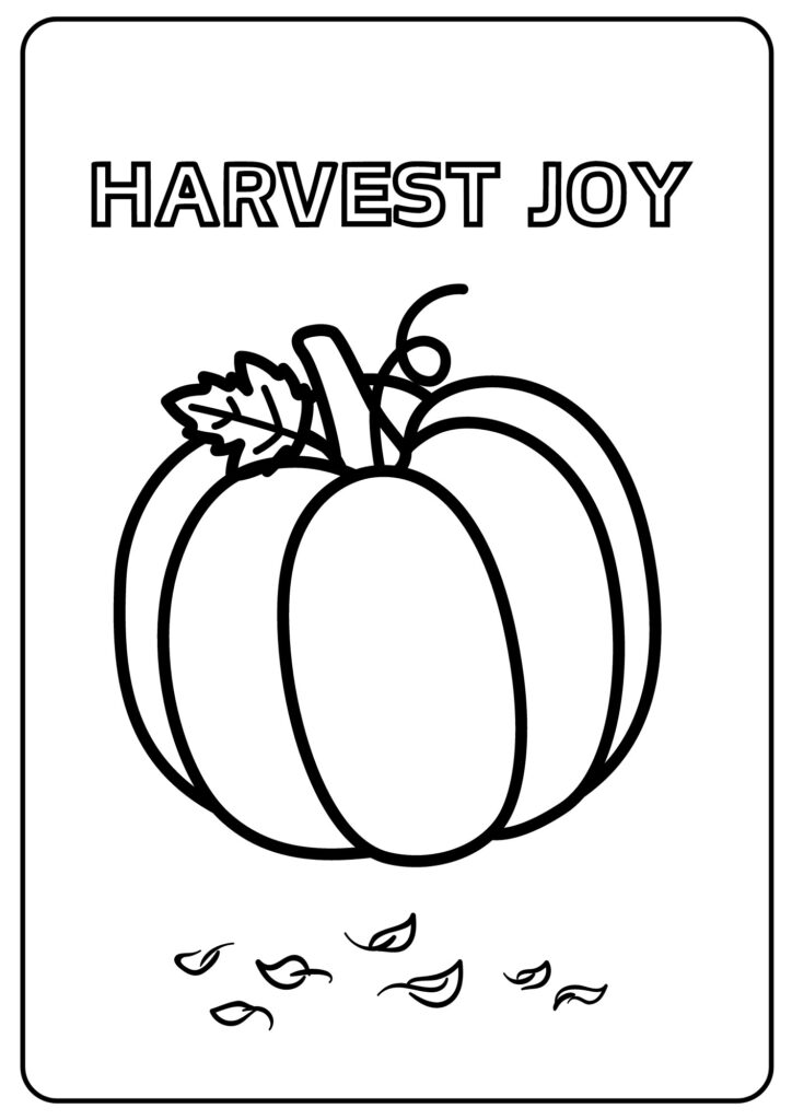 Pumpkin Coloring Design