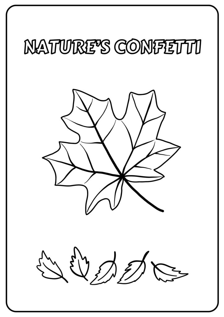 Leaf Coloring Page