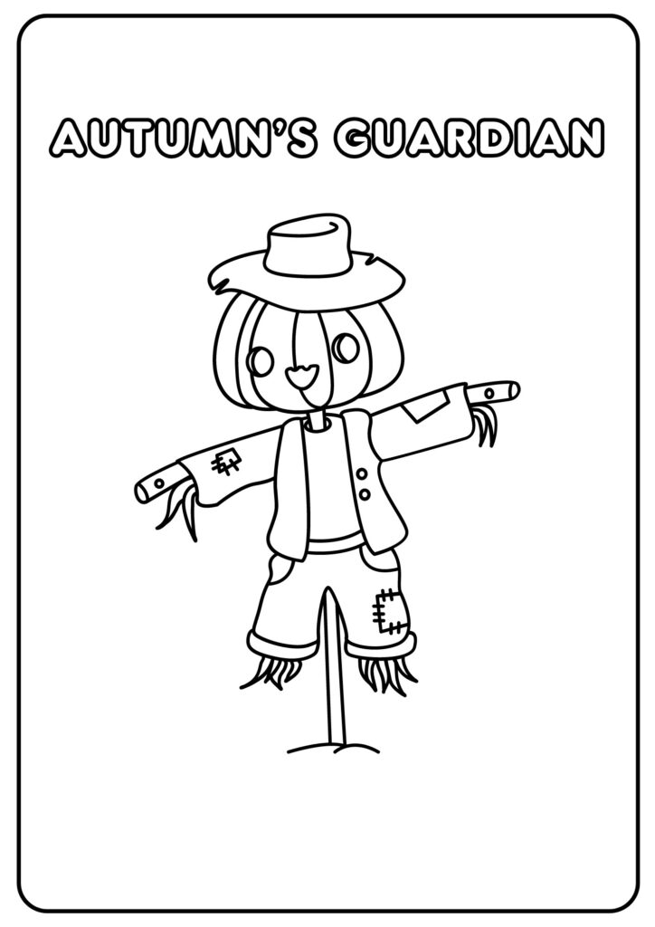 Scarecrow Coloring Page