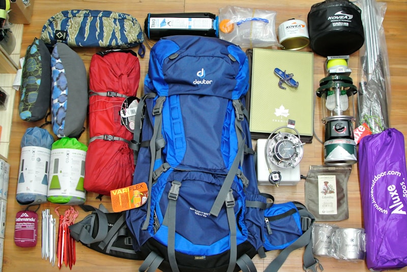 camping packing