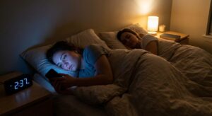 How Screen Time Before Bed Suppresses Melatonin Production by Up to 50%