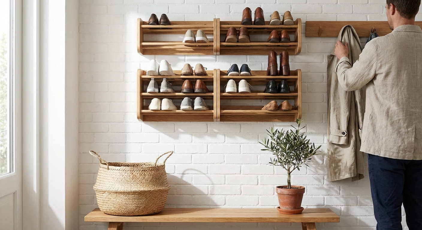 The Shoe Rack Trick That Transforms Your Entryway