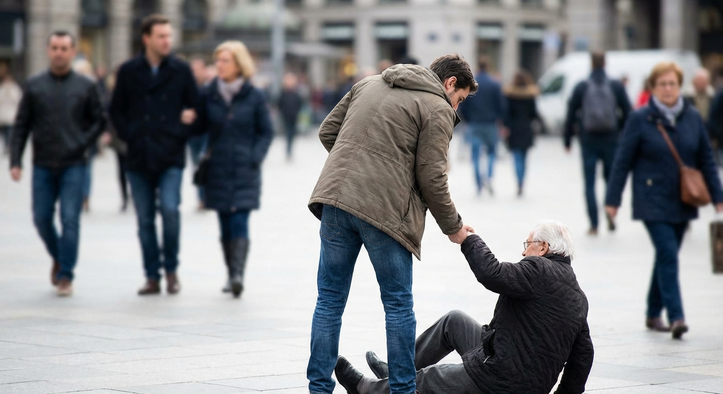 How the 'Bystander Effect' Changes When Only One Person Is Present